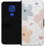 Tegnebogsetui til Motorola Moto G9 Play med Blomster motiv
