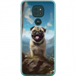 Mobilcover til Motorola Moto G9 Play med Glad Hund motiv