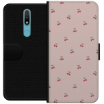 Tegnebogsetui til Nokia 2.4 med Kirsebær motiv