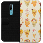 Tegnebogsetui til Nokia 2.4 med Glasagtigt motiv