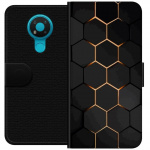 Tegnebogsetui til Nokia 3.4 med Luksuriøst Mønster motiv