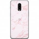 Mobilcover til OnePlus 6T med Rosa Hjerte motiv