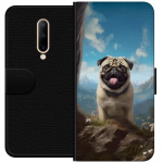 Tegnebogsetui til OnePlus 7 Pro med Glad Hund motiv
