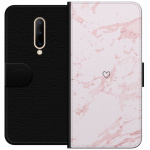 Tegnebogsetui til OnePlus 7 Pro med Rosa Hjerte motiv