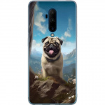 Mobilcover til OnePlus 7T Pro med Glad Hund motiv