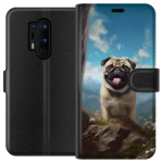 Tegnebogsetui til OnePlus 8 Pro med Glad Hund motiv