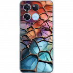 Mobilcover til OnePlus Ace Racing med Metallict mønster motiv