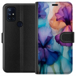 Tegnebogsetui til OnePlus Nord N10 5G med Magiske blomster motiv