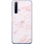 Mobilcover til Realme X50 5G med Rosa Hjerte motiv