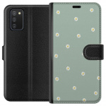 Tegnebogsetui til Samsung Galaxy A02s med Præstekrave motiv