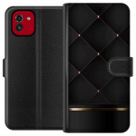 Tegnebogsetui til Samsung Galaxy A03 med Luksuslinje motiv