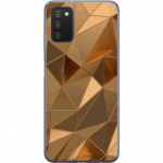 Mobilcover til Samsung Galaxy A03s med 3D Guld motiv