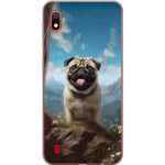 Mobilcover til Samsung Galaxy A10 med Glad Hund motiv