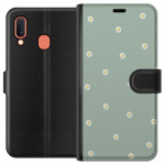 Tegnebogsetui til Samsung Galaxy A20e med Præstekrave motiv