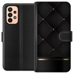 Tegnebogsetui til Samsung Galaxy A23 med Luksuslinje motiv