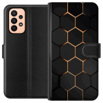 Tegnebogsetui til Samsung Galaxy A23 med Luksuriøst Mønster motiv