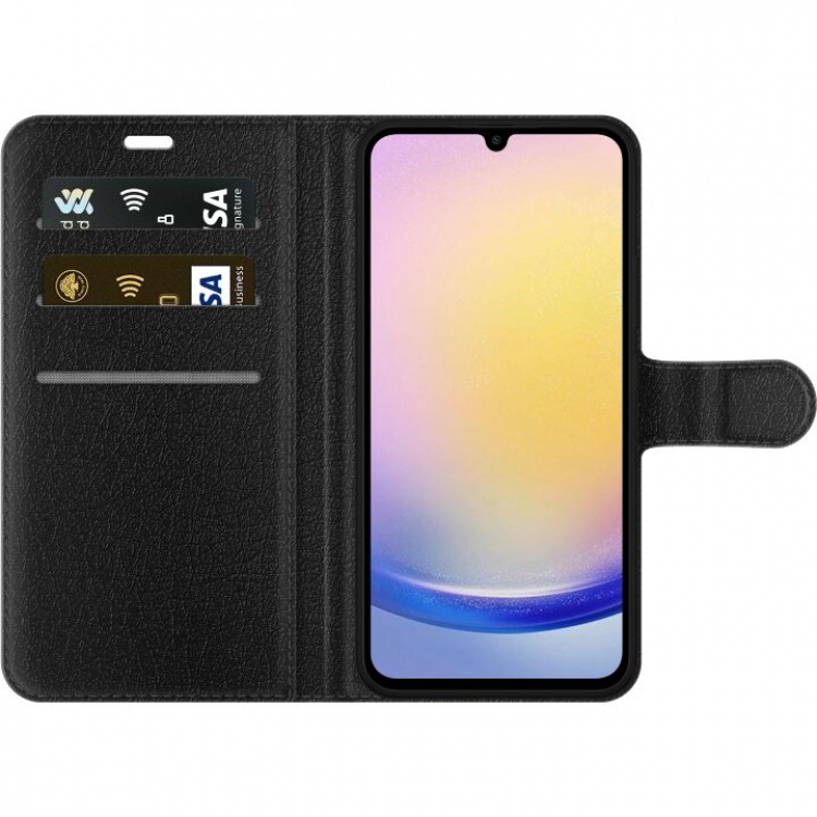 Tegnebogsetui til Samsung Galaxy A25 med Porcelænsblomst motiv