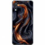 Mobilcover til Samsung Galaxy A40 med Brandigt silke motiv