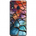 Mobilcover til Samsung Galaxy A40 med Metallict mønster motiv