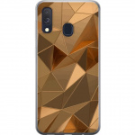 Mobilcover til Samsung Galaxy A40 med 3D Guld motiv