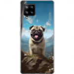 Mobilcover til Samsung Galaxy A42 5G med Glad Hund motiv