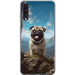 Mobilcover til Samsung Galaxy A50 med Glad Hund motiv