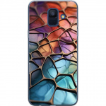 Mobilcover til Samsung Galaxy A6 (2018) med Metallict mønster motiv