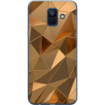 Mobilcover til Samsung Galaxy A6 (2018) med 3D Guld motiv