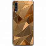 Mobilcover til Samsung Galaxy A70 med 3D Guld motiv