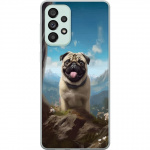 Mobilcover til Samsung Galaxy A73 5G med Glad Hund motiv