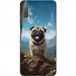 Mobilcover til Samsung Galaxy A7 (2018) med Glad Hund motiv