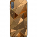 Mobilcover til Samsung Galaxy A7 (2018) med 3D Guld motiv