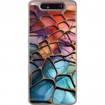 Mobilcover til Samsung Galaxy A80 med Metallict mønster motiv