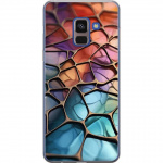 Mobilcover til Samsung Galaxy A8 (2018) med Metallict mønster motiv