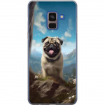 Mobilcover til Samsung Galaxy A8 (2018) med Glad Hund motiv