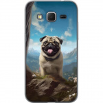 Mobilcover til Samsung Galaxy Core Prime med Glad Hund motiv