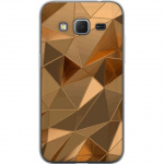 Mobilcover til Samsung Galaxy Core Prime med 3D Guld motiv