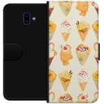 Tegnebogsetui til Samsung Galaxy J6+ med Glasagtigt motiv