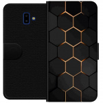 Tegnebogsetui til Samsung Galaxy J6+ med Luksuriøst Mønster motiv