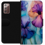 Tegnebogsetui til Samsung Galaxy Note20 med Magiske blomster motiv