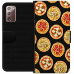 Tegnebogsetui til Samsung Galaxy Note20 med Pizza motiv
