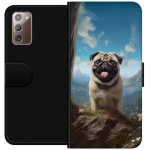 Tegnebogsetui til Samsung Galaxy Note20 med Glad Hund motiv