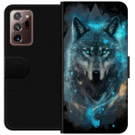 Tegnebogsetui til Samsung Galaxy Note20 Ultra med Ulve motiv