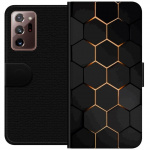 Tegnebogsetui til Samsung Galaxy Note20 Ultra med Luksuriøst Mønster motiv