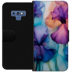 Tegnebogsetui til Samsung Galaxy Note9 med Magiske blomster motiv