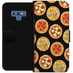Tegnebogsetui til Samsung Galaxy Note9 med Pizza motiv