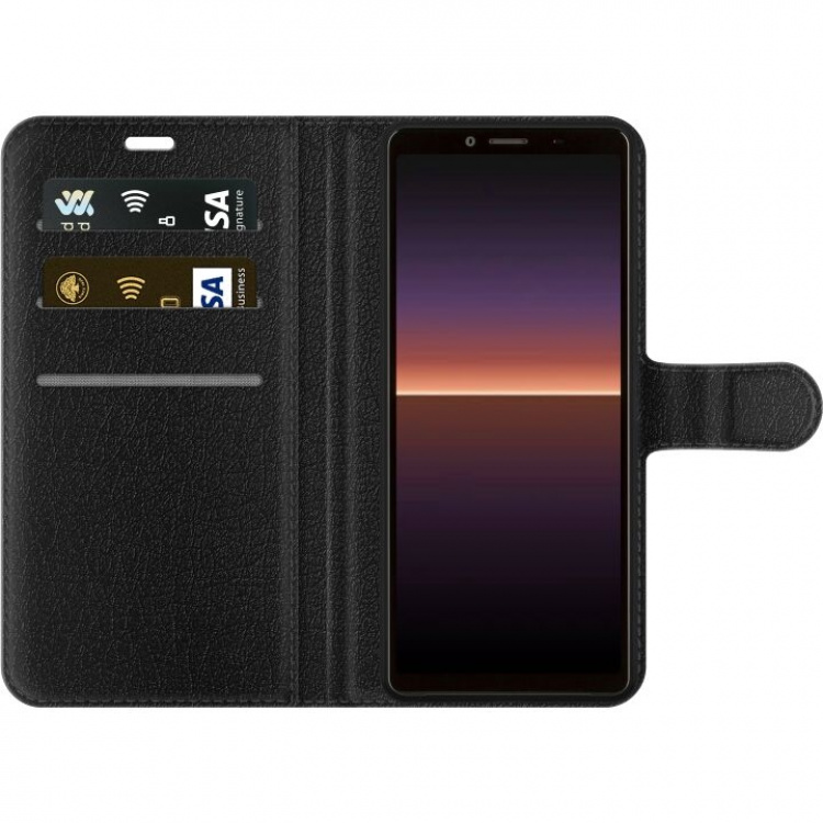 Tegnebogsetui til Sony Xperia 10 II med Porcelænsblomst motiv