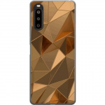 Mobilcover til Sony Xperia 10 II med 3D Guld motiv