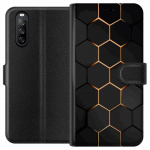Tegnebogsetui til Sony Xperia 10 III med Luksuriøst Mønster motiv