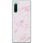Mobilcover til Sony Xperia 10 IV med Rosa Hjerte motiv